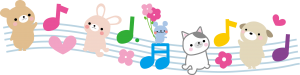 動物と音符