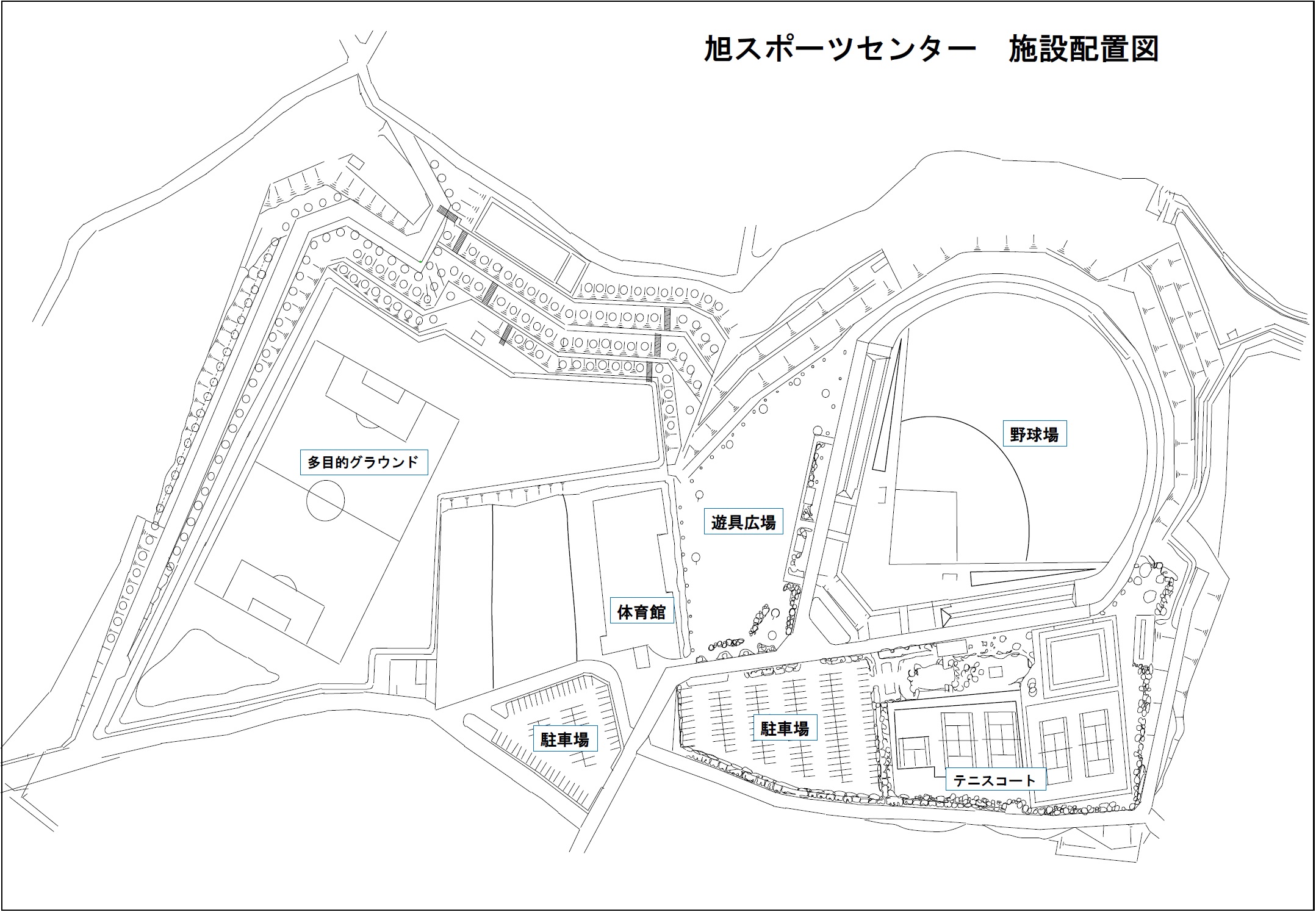 旭スポーツセンター施設配置図