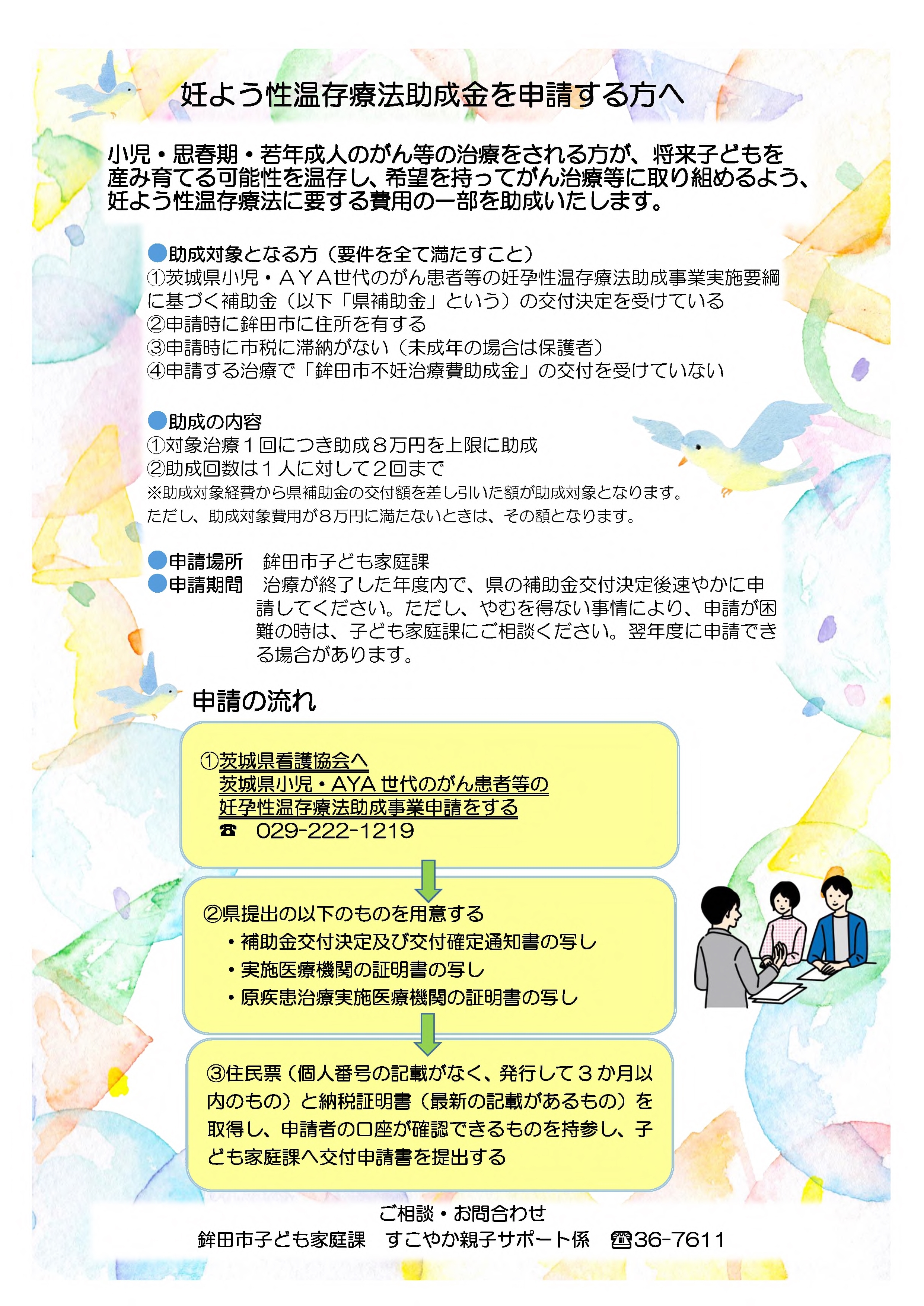妊よう性温存療法助成事業チラシ2