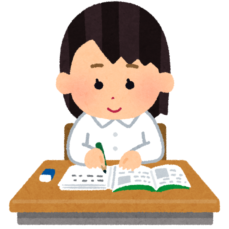 勉強女性