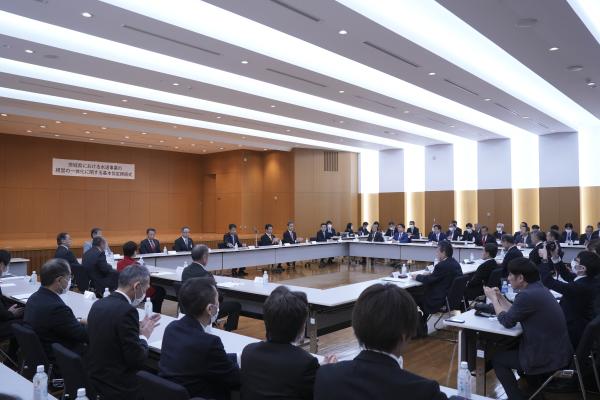 R7.2.26　茨城県における水道事業の経営の一体化に関する基本協定締結式の様子(1)