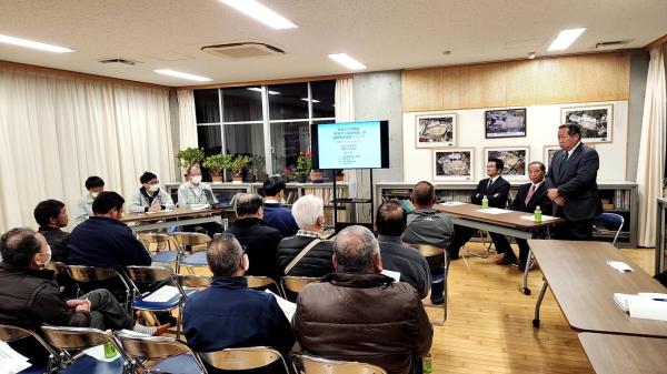 R7.3.18　県道水戸神栖線（上富田地区）の道路整備事業説明会の様子