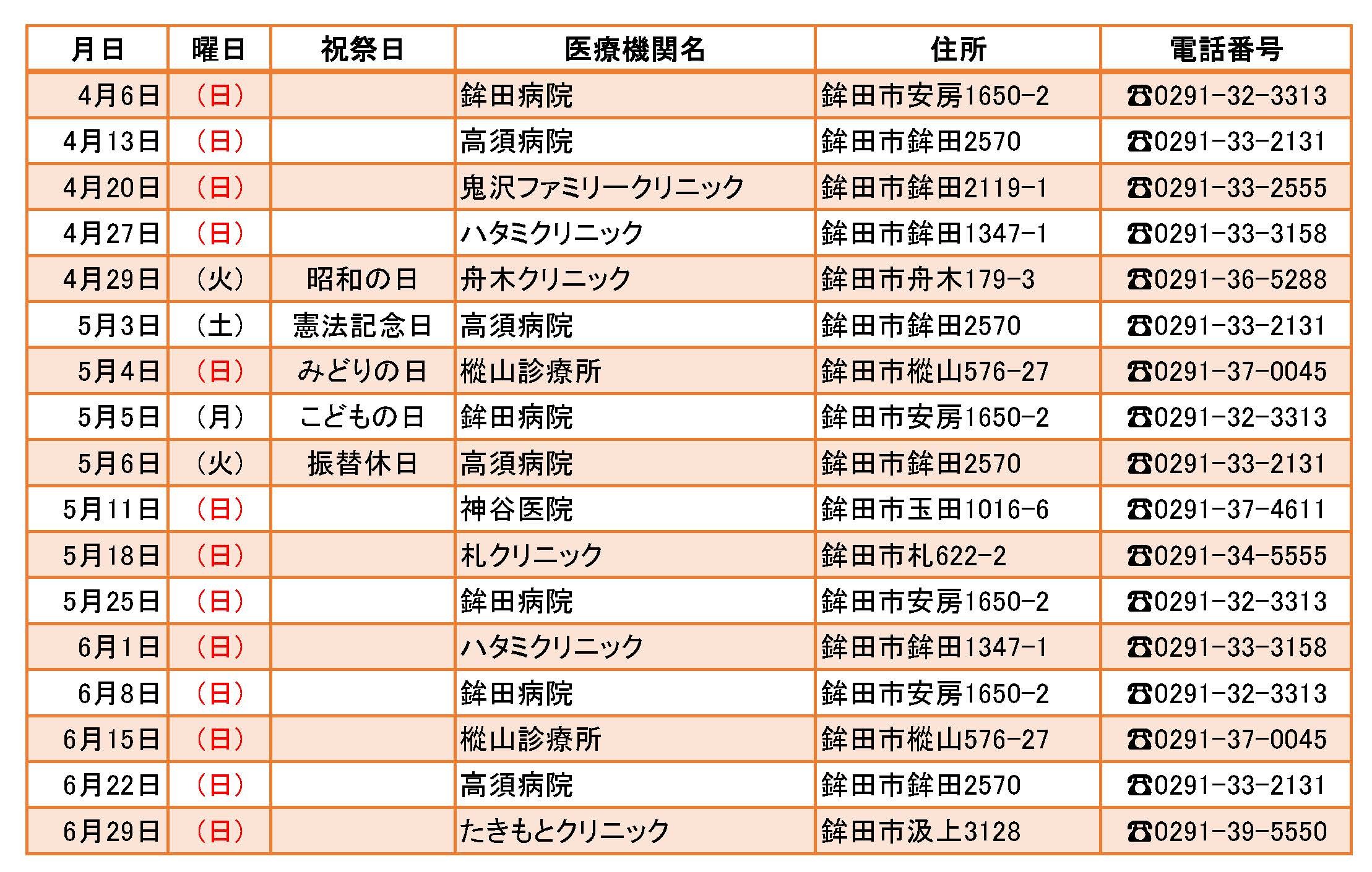 休日1
