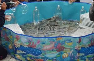 落ちないシャボン玉