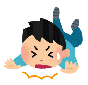 転倒する男の子